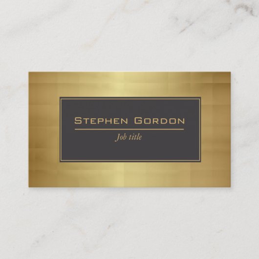 Zwart-goudelegant Visitekaartje (Voorkant)