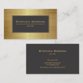 Zwart-goudelegant Visitekaartje (Voorkant / Achterkant)