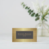 Zwart-goudelegant Visitekaartje (Staand voorkant)