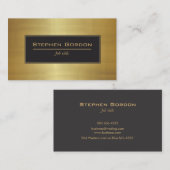 Zwart-goudelegant Visitekaartje (Voorkant / Achterkant)