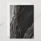 Zwart Gouden Agaat Verrassing 80e Verjaardag Kaart (Achterkant)