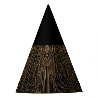 Zwart Gouden Art Deco Feesthoed Feesthoedjes