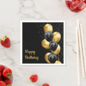 Zwart Gouden Ballon Chic Servet (Insitu)