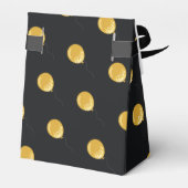 Zwart & Gouden Ballonnen 50e Jubileum Favor Box Bedankdoosjes (Achterkant)