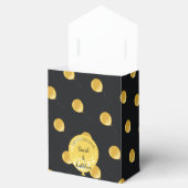 Zwart & Gouden Ballonnen 50e Jubileum Favor Box Bedankdoosjes (Geopend)