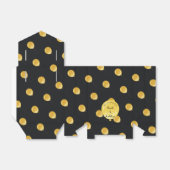 Zwart & Gouden Ballonnen 50e Jubileum Favor Box Bedankdoosjes (Uitgevouwen)