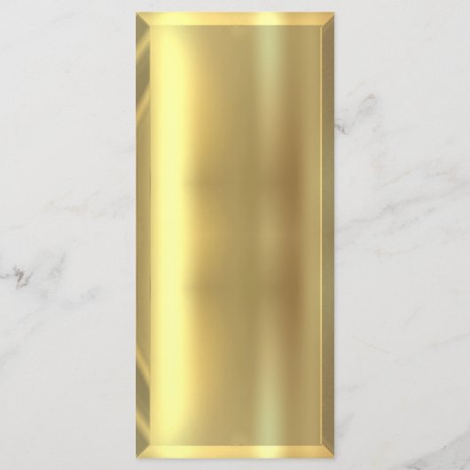 Zwart & Gouden Bar Elegante Huwelijksreceptie Menu (Achterkant)