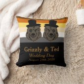 Zwart-gouden Beer Vlag Pillow Gay Weddenschap Gift Kussen (Deken)