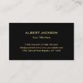 Zwart Gouden Boom Logo Landscaping Visitekaartje (Achterkant)