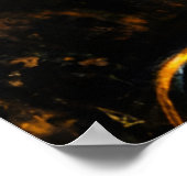 Zwart gouden bruinvrouwen waarnemen fantasie poster (Hoek)