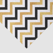 Zwart-gouden Chevron Tissuepapier (Detail)