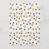 Zwart Gouden Confetti Menu (Achterkant)