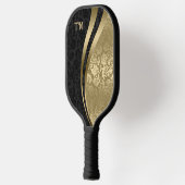 Zwart-gouden damesgas pickleball paddle (Links)