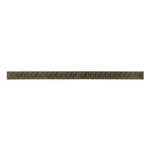 Zwart gouden deco-patroon, lint