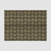 Zwart gouden decopatroonweefsel tissuepapier (Voorkant)