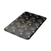 Zwart Gouden Diamant Tufted Badmat en aangepaste n (Gekanteld)