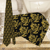 Zwart-gouden draagtas stropdas