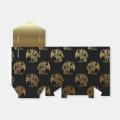 Zwart gouden drakenpatroon, gunstig vak bedankdoosjes (Uitgevouwen)