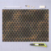 Zwart-gouden drakenschalen tissuepapier (Craft)