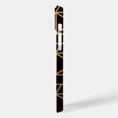 Zwart-gouden elegant patroon Case-Mate iPhone case (Achterkant / Links)