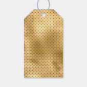 Zwart-gouden folie cadeaulabel (Achterkant)