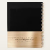 Zwart Gouden Folie Vastgoed Makelaar Huis Planner (Achterkant)