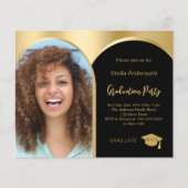 Zwart gouden fotoboog afstuderen 2025 (Voorkant)