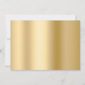 Zwart gouden fotoboog verjaardag kaart (Achterkant)