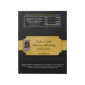 Zwart-gouden foto's voor XL-Snoep Notitieblok (Linkerzijde)