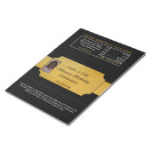 Zwart-gouden foto's voor XL-Snoep Notitieblok (Schuin)