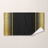 Zwart-gouden geometrisch bad handdoek (Handdoek)