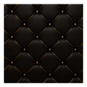 Zwart-gouden geometrisch patroon poster (Voorkant)