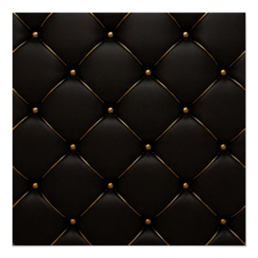 Zwart-gouden geometrisch patroon poster (Voorkant)