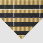 Zwart-gouden geometrisch patroon tissuepapier (Detail)
