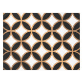 Zwart-gouden geometrisch tafelkleed (Voorkant (Horizontaal))