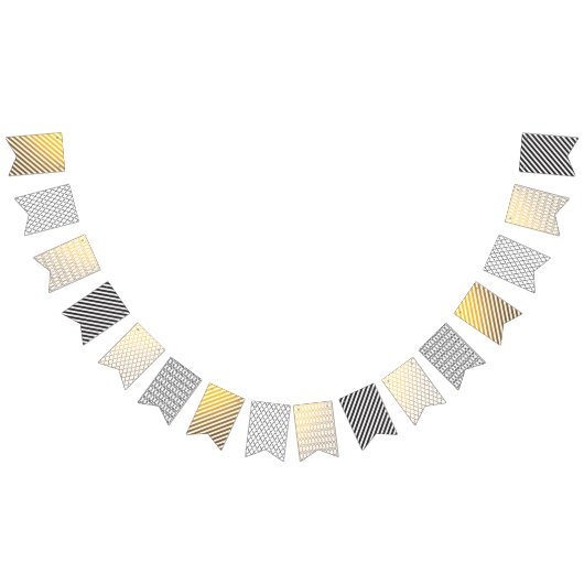 Zwart-gouden geometrische banner (Alle)