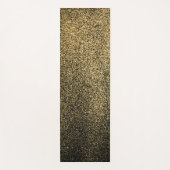 Zwart-gouden heldere glitter yoga mat (Voorkant)