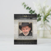 Zwart & Gouden in het Houden van de van Sympathie Briefkaart (Staand voorkant)