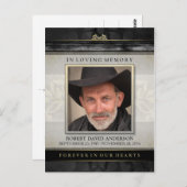 Zwart & Gouden in het Houden van de van Sympathie Briefkaart (Voorkant / Achterkant)