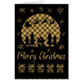 Zwart gouden kerstmis (Voorkant)