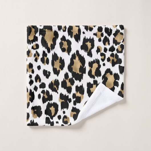 Zwart-gouden keukendoekset voor proefafdrukken bad handdoek (Wasdoekje)