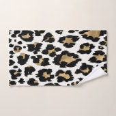 Zwart-gouden keukendoekset voor proefafdrukken bad handdoek (Handdoek)