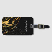  zwart-gouden klassieker bagagelabel (Voorkant (horizontaal))