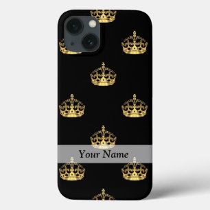 Zwart-gouden kroonpatroon Case-Mate iPhone case