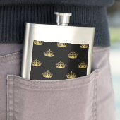 Zwart-gouden kroonpatroon flacon (Voorbeeld)