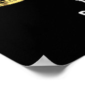 Zwart-gouden kroonpatroon poster (Hoek)