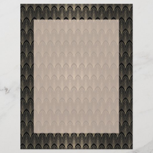 Zwart-gouden kunst Deco (Voorkant)