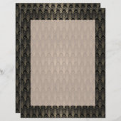 Zwart-gouden kunst Deco (Voorkant / Achterkant)