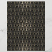 Zwart-gouden kunst Deco (Achterkant)