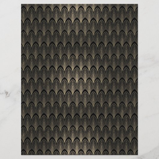 Zwart-gouden kunst Deco (Achterkant)